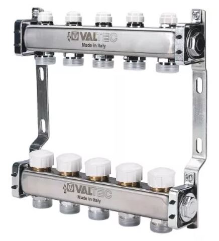 Коллекторный блок Valtec VTc.582.EMNX.0603 1", 3 x 3/4"