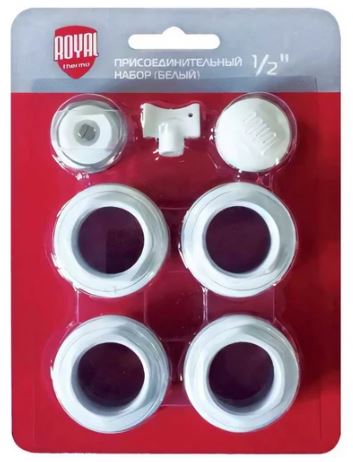 Монтажный комплект 1х1/2 Royal Thermo белый